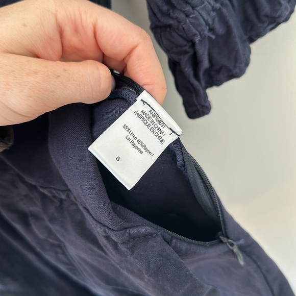 Young Fabulous and Broke YFB Morgan Romper French Navy Shorts Linen Playsuit Sm - Picture 13 of 13